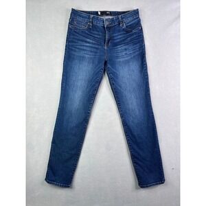 KUT from the Kloth Slim Straight Leg Dark Wash Denim Jeans Size 8